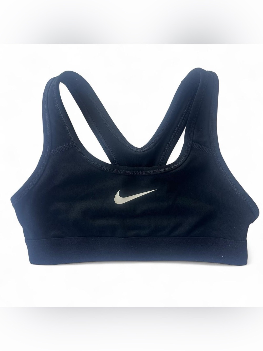 Nike Black Racerback Medium-Support Sports Bra - Picture 2 of 4